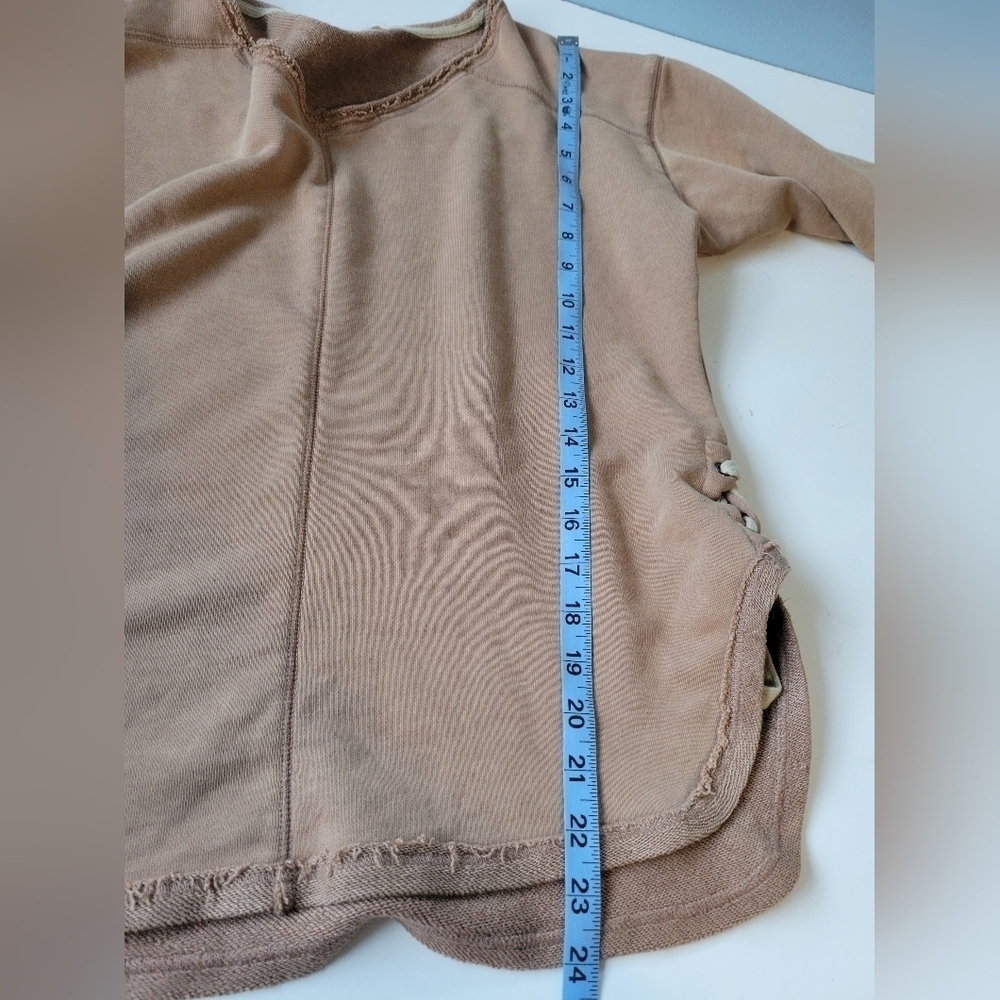 Sydney  V-neck Sweatshirt Pullover Brown Size Small - Picture 8 of 10
